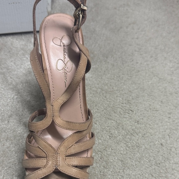 Jessica Simpson Brown Platform Sandals women’s 8.5 - Picture 2 of 3